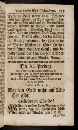 235-262, XI. Der Geld-Wucher [...]