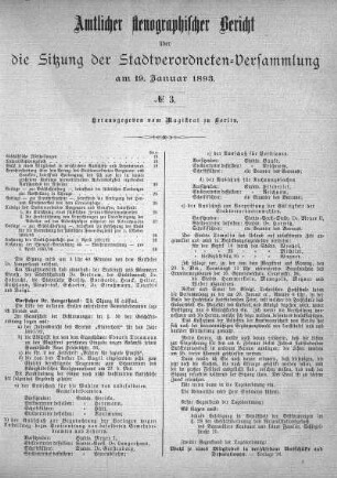 No. 3, 19. Januar 1893