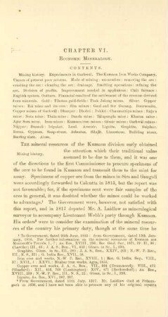 Chapter VI. Economic mineralogy