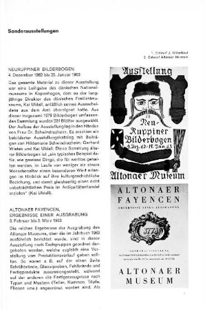 Sonderausstellungen
