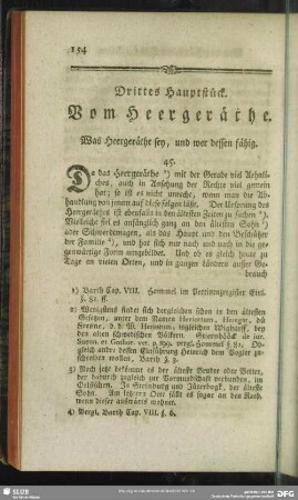 Drittes Hauptstück. Vom Heergeräthe