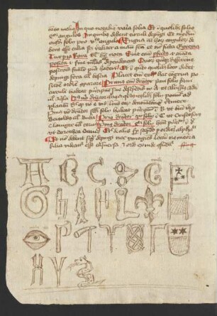 Schmuckalphabete (Federzeichnung, Nachtrag)