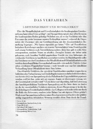 I. Öffentlichkeit und Mündlichkeit