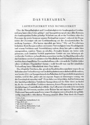I. Öffentlichkeit und Mündlichkeit