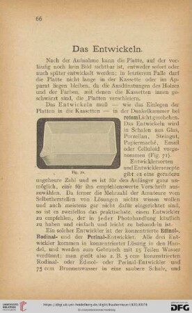 Das Entwickeln