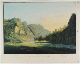 Blick von der Pulvermühle (Kupferhammer, Garnisonsmühle) aus in den Plauenschen Grund bei Dresden