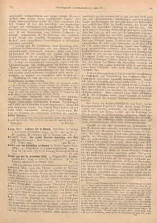 105-107 [Rezension] Kalkoff, Paul, Der große Wormser Reichstag von 1521