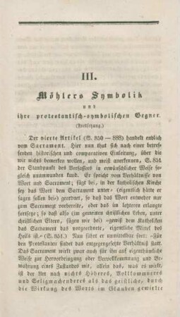 23-55 Möhlers Symbolik und ihre protestantisch-symbolischen Gegner : Fortsetzung