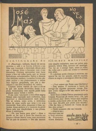 A oferta ao filho - Continuação do número anterior : Novela