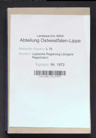 Regulierung der lippisch-preußischen Grenze, Band 9