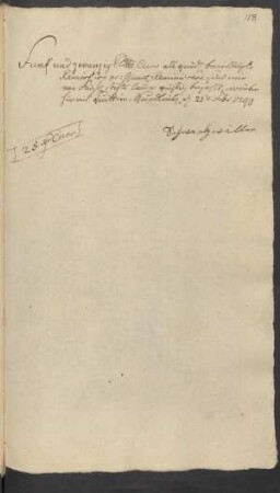 Funf und zwanzig [...] Curr ... bewilligte Remission pr[o] Quartal Reminiscere ... Quedlinburg [den] 21ten Febr. 1793