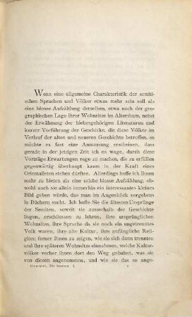 Die semitischen Völker und Sprachen : als erster Versuch einer Encyclopädie der semitischen Sprach- und Alterthums-Wissenschaft, 1. Allgemeine Einleitung (Die Bedeutung der Semiten für die Kulturgeschichte) ; Buch 1. Die vorsemitischen Kulturen in Aegypten und Babylonien