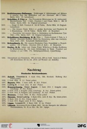 Nachtrag (Nr. 2265-2294)