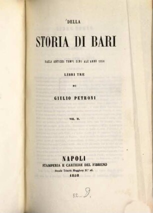 Della storia di Bari dagli antichi tempi sino all'anno 1856 libri tre, 2