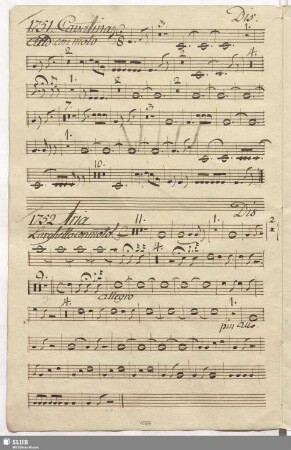 1751. Aria: Mentre giro il colle / Cimarosa, D.