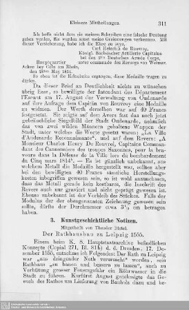 3. Kunstgeschichtliche Notizen