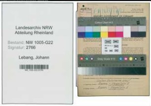 Entnazifizierung Johann Lebang , geb. 17.05.1896 (Arbeiter)