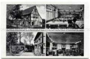 Ansichten des Gasthofes "Hotel de bücke dich" in Podemus (Dresden)