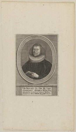 Bildnis des Christophorus Adamus Rüdius