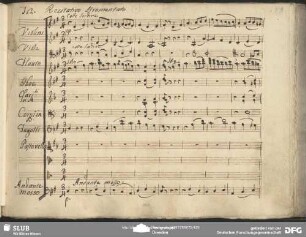 No. 7 Einlage Recitativo stromentato (Anonymus): "Apri dell'oriente già le porte l'aurora"