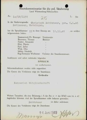 Schönhaar, Christoph