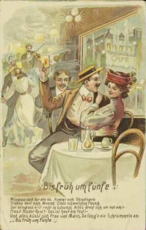 Bis früh um fünfe - Mädchen's seid Ihr alle da [...]
