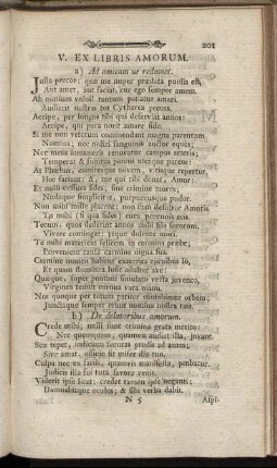 V. Ex Libris Amorum.