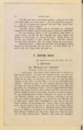 II. Deutsche Sagen