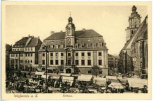 Weißenfels. Markt mit Rathaus