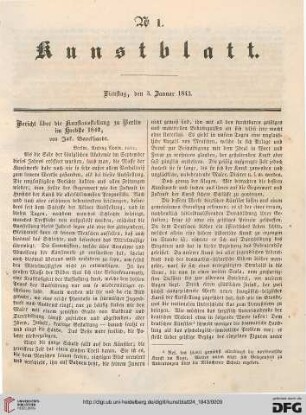Nr. 1 - 10 (3. Januar 1843 - 2. Februar 1843)