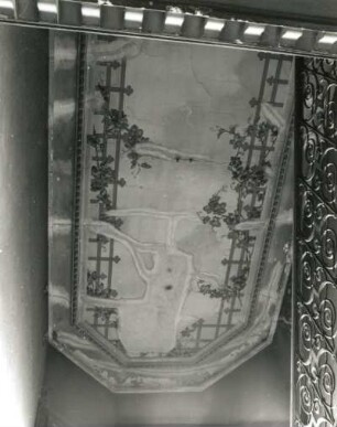 Dresden-Blasewitz, Tolkewitzer Straße 47. Villa von Borcken (1894/1895). Decke im Treppenhaus
