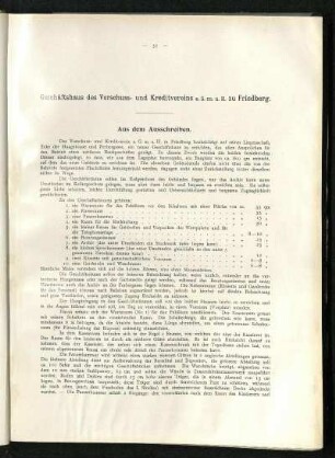 Geschäftshaus des Vorschuss- und Kreditvereins in Friedberg