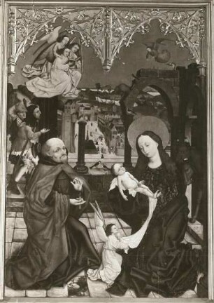 Marienaltar: Verkündigung, Geburt Christi, Anbetung, heilige Sippe (1. Wandlung des Marienaltars); Christus am Ölberg, Dornenkrönung, Kreuzigung, Kreuztragung (2. Wandlung des Altars)