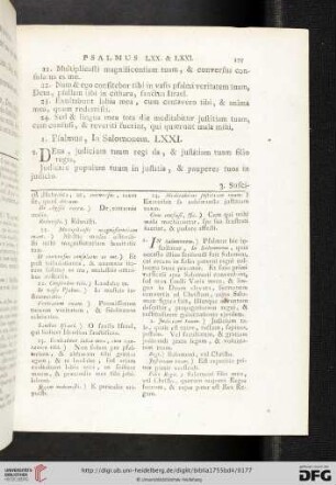 [Psalmus LXXI - Psalmus LXXX]