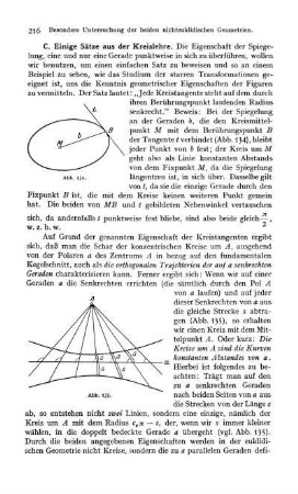 C. Einige Sätze aus der Kreislehre.