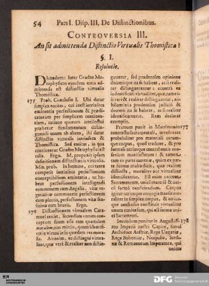 Controversia III.