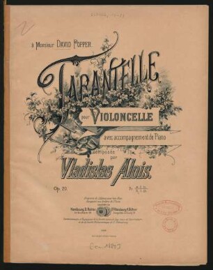 Tarantelle pour violoncelle avec accompagnement de piano : op. 20