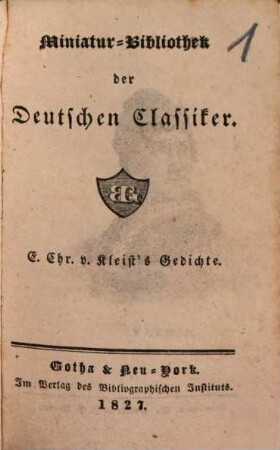 E. Chr. v. Kleist's Gedichte