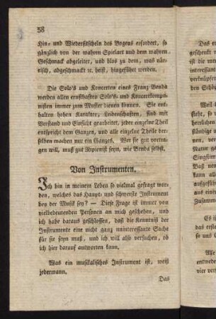 58-69, Von Instrumenten.