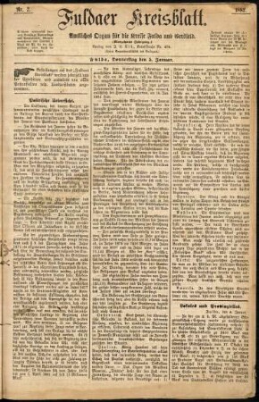 Ausgabe vom Donnerstag, den 05. Januar 1882.
