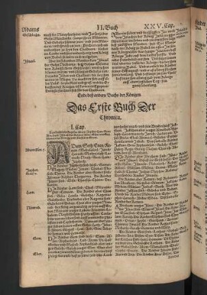Das Erste Buch der Chronica.