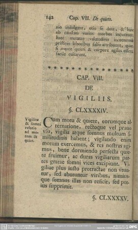 Cap. VIII. De Vigiliis