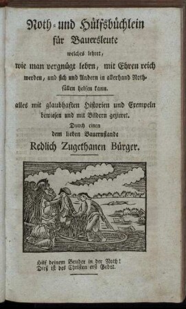 Noth- und Hülfsbüchlein für Bauersleute [...]