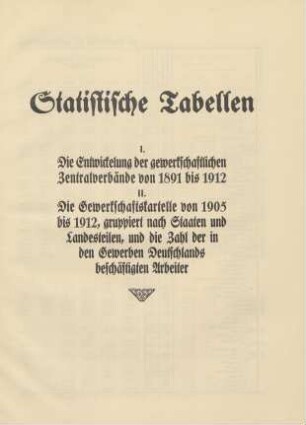 [II.] Statistische Tabellen