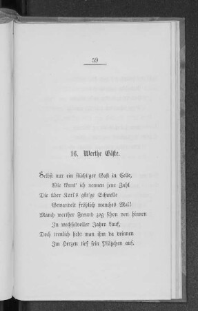 16. Werthe Gäste.