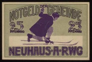 25 Pfennig Notgeld der Gemeinde Neuhaus