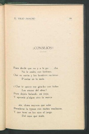 ¡Consejos!