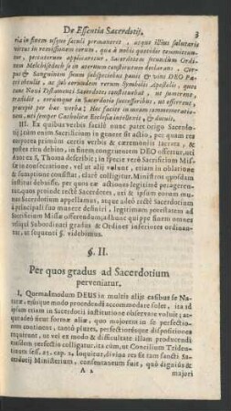 §. II. Per quos gradus ad Sacerdotium perveniatur.