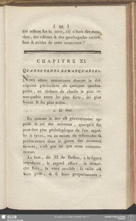 Chapitre XI. Quadrupedes Remarquables