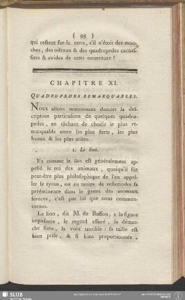 Chapitre XI. Quadrupedes Remarquables
